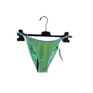 NWT Forever 21 Sparkle Swim Bottoms Green Small
